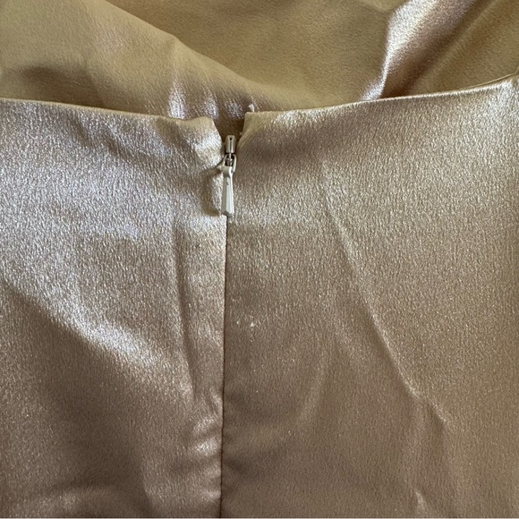 NWT Birdy Grey Lydia Shiny Satin Maxi Dress Gown Size Small - Picture 10 of 14